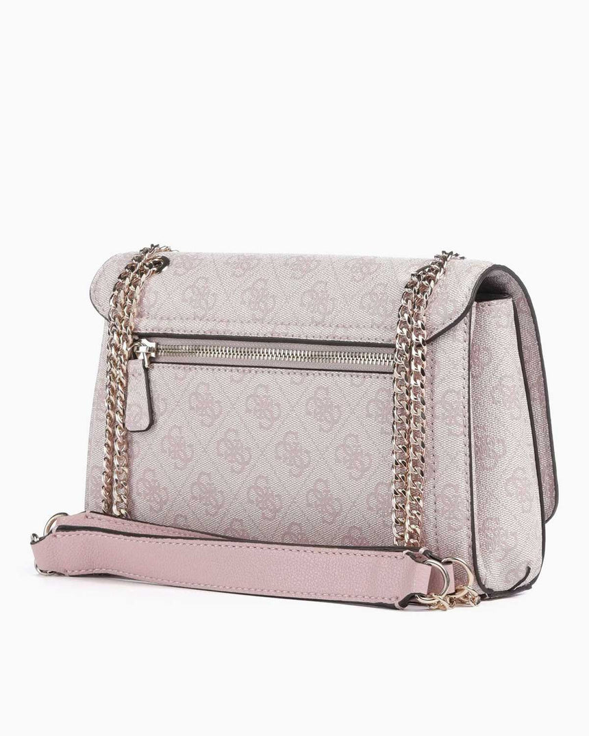 Guess Noelle Convertible Satchel Çapraz Askılı Çanta Orchid Logo