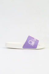 Benetton Kadın Terlik Beyaz - Lila