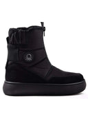 Benetton Suni Deri Bot Siyah