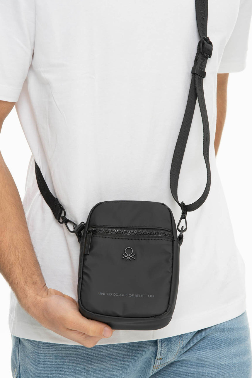 Benetton Çapraz Askılı Çanta Siyah