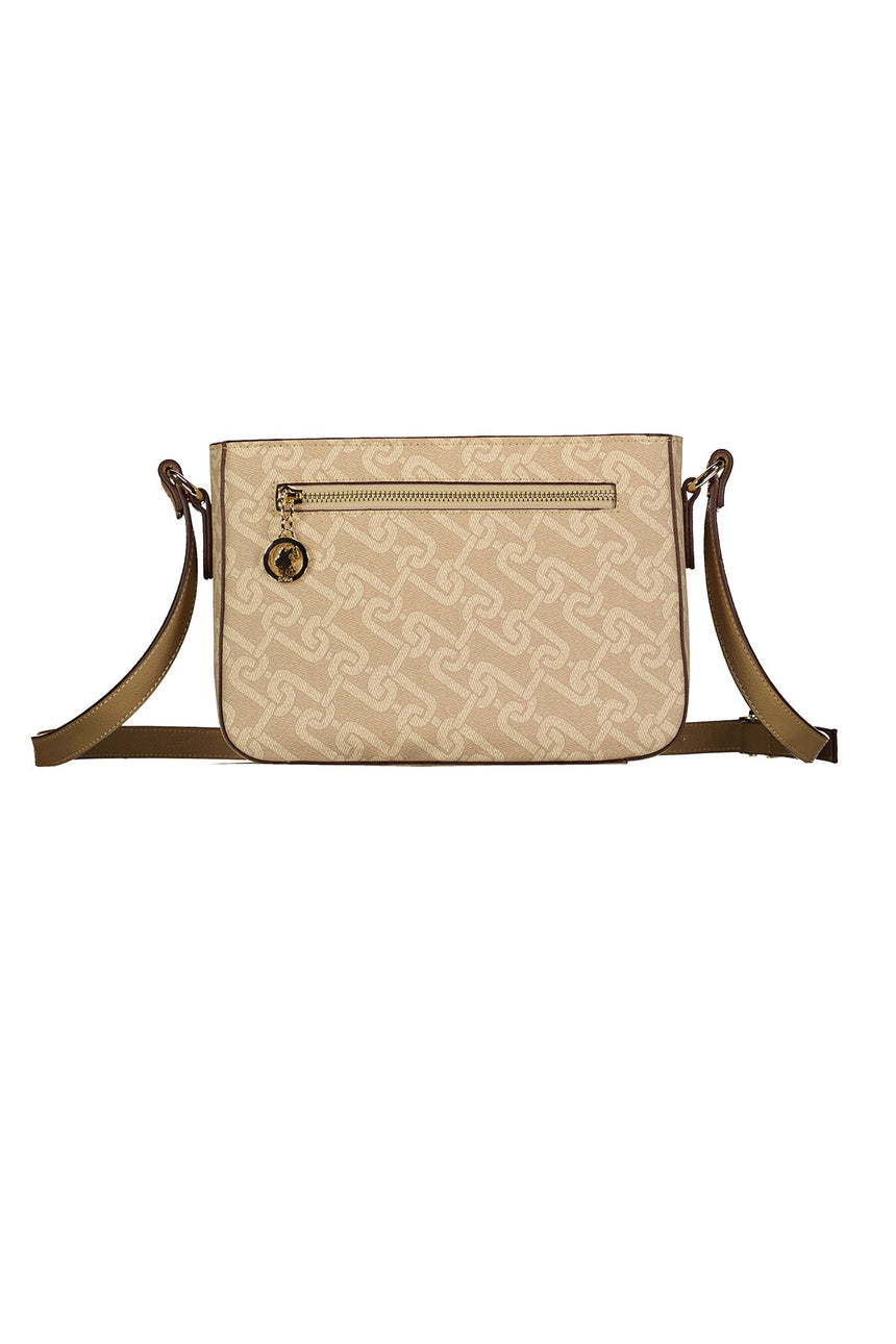 Us Polo Assn Çapraz Askılı Kadın Çantası Bej - Bej