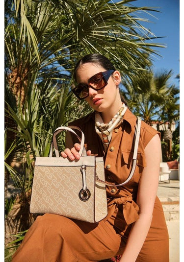 Us Polo Assn Kadın Omuz Çantası Bej - Bej