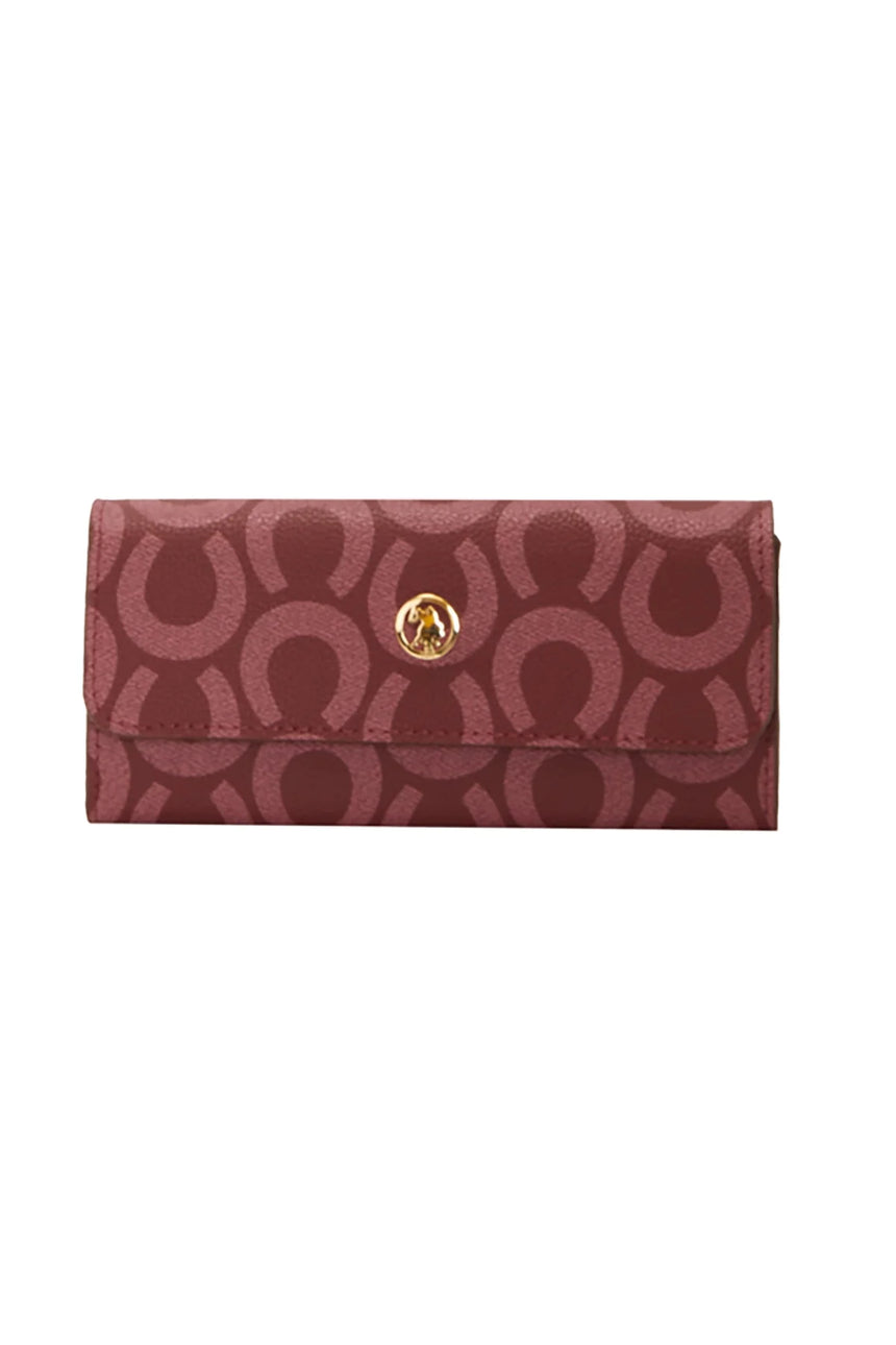 Us Polo Assn Çıtçıtlı Kadın Cüzdanı Bordo