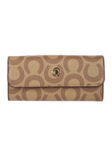 Us Polo Assn Çıtçıtlı Kadın Cüzdanı Koyu Bej - Taba