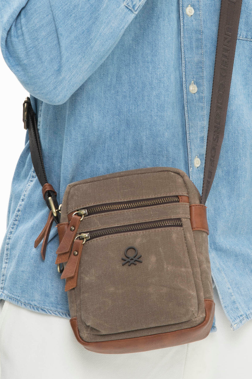 Benetton Çapraz Askılı Çanta Kahve