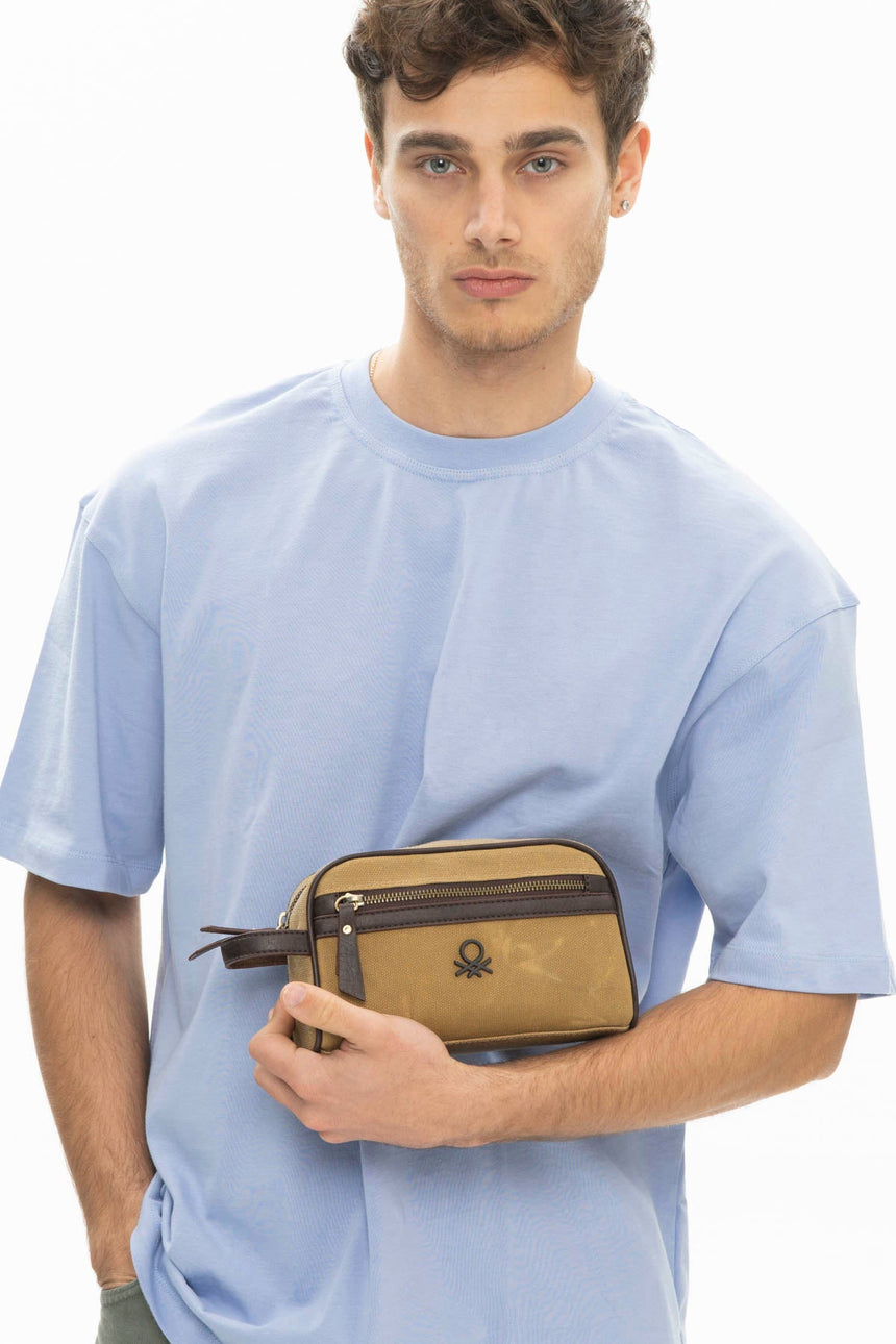 Benetton Portföy El Çantası Bej