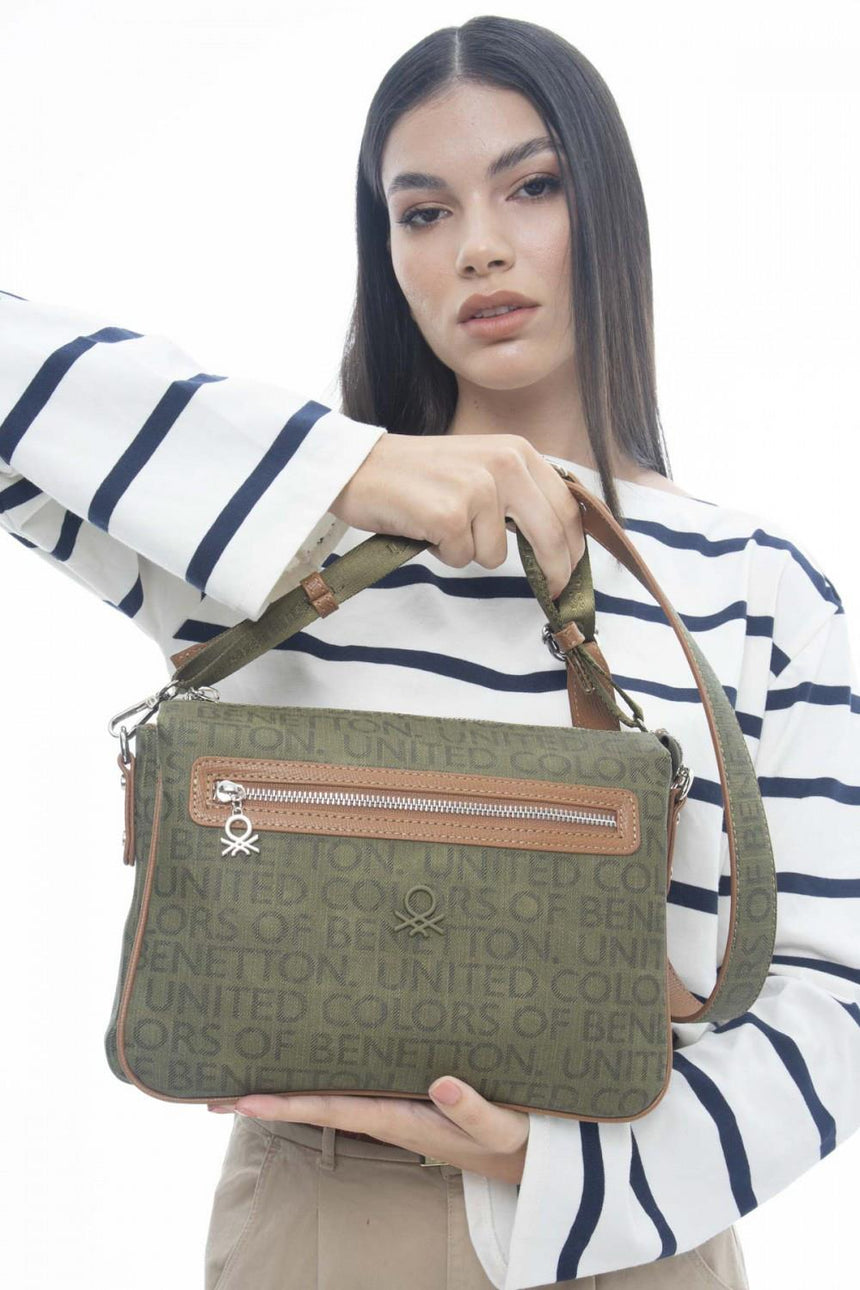 Benetton Çapraz Askılı Çanta Haki