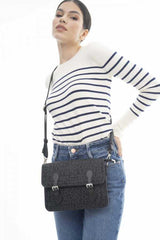 Benetton Çapraz Askılı Çanta Siyah