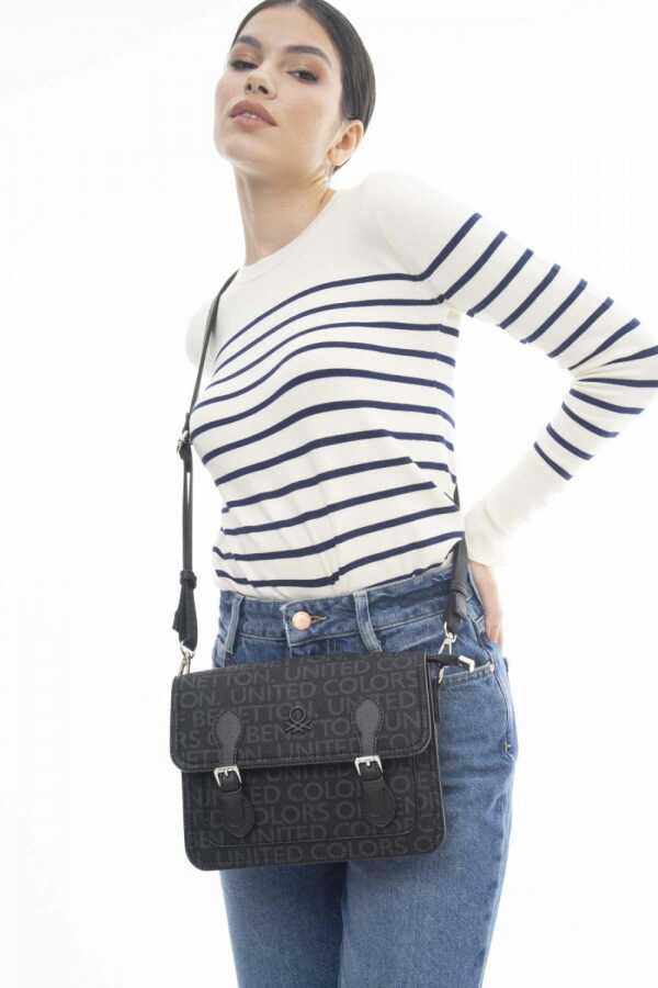 Benetton Çapraz Askılı Çanta Siyah