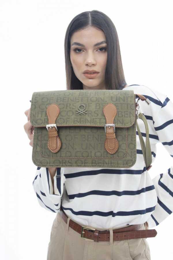 Benetton Çapraz Askılı Çanta Haki