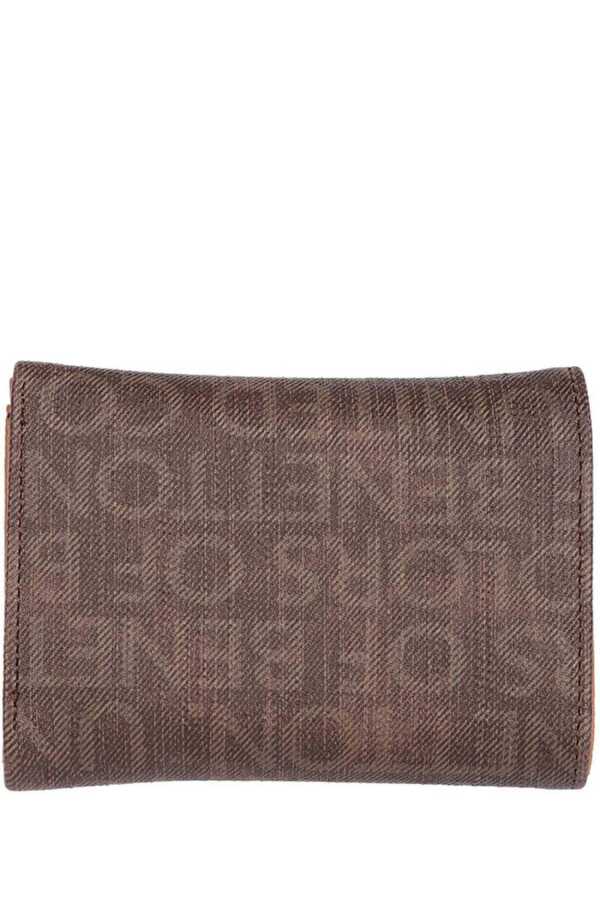 Benetton Monogram Detaylı Cüzdan Kahve