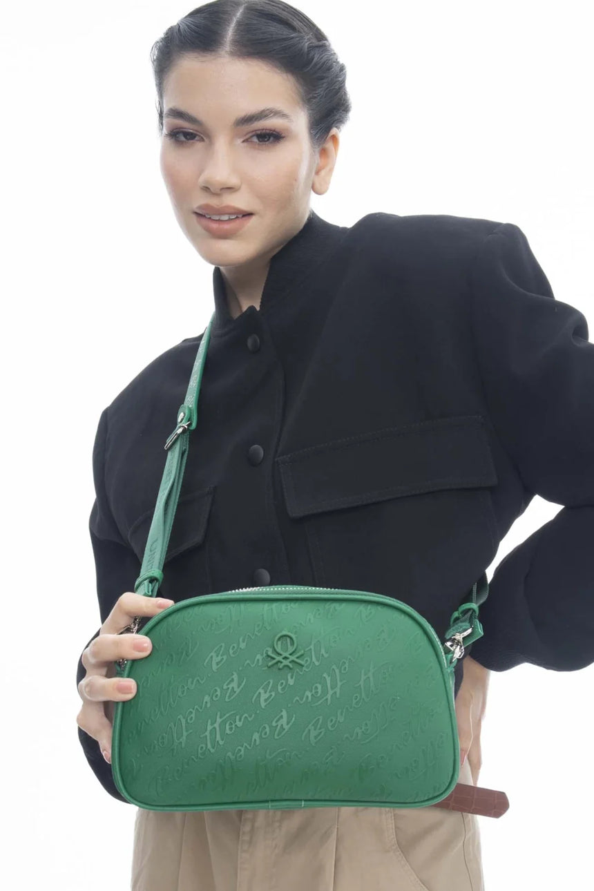 Benetton Çapraz Askılı Çanta Yeşil