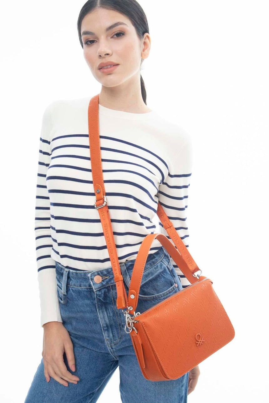 Benetton Çapraz Askılı Çanta Turuncu