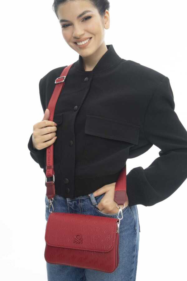 Benetton Çapraz Askılı Çanta Kırmızı