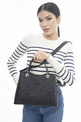 Benetton Monogram El Çantası Siyah