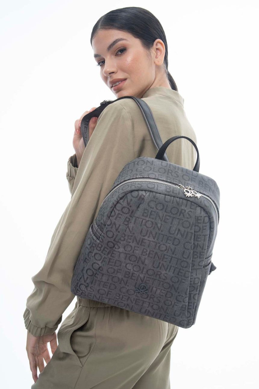 Benetton Sırt Çantası Gri