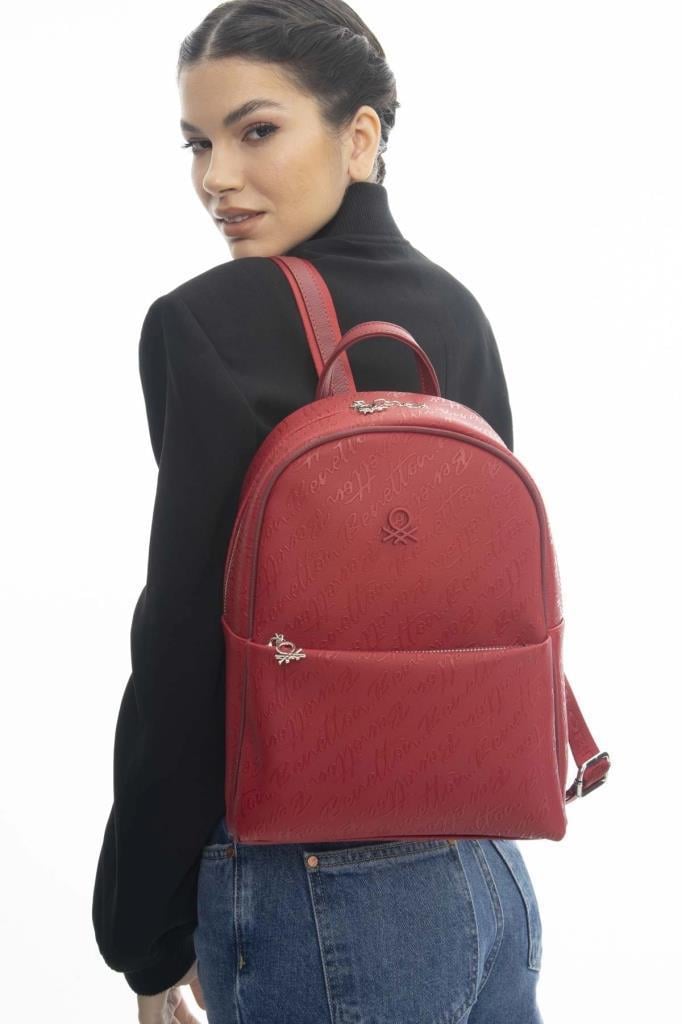 Benetton Sırt Çantası Kırmızı