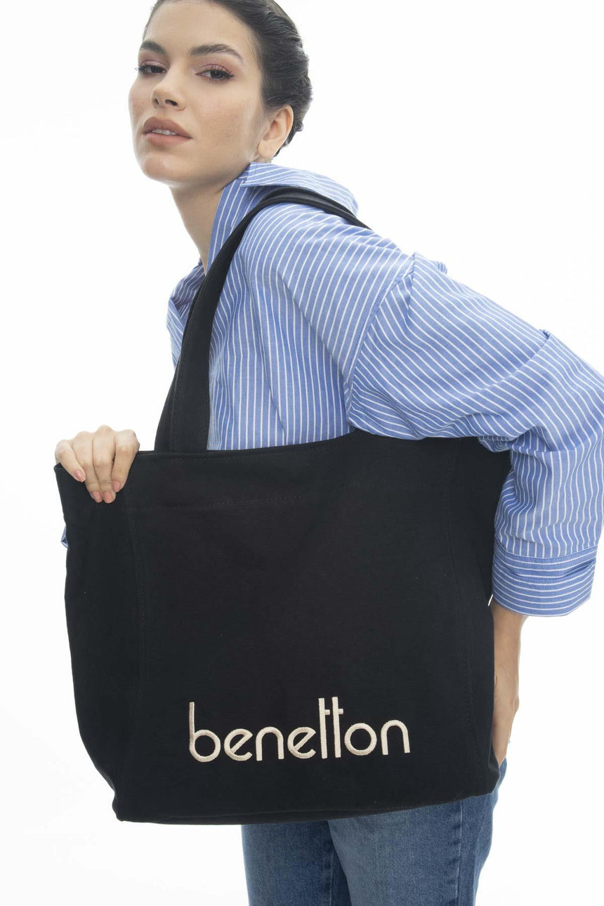Benetton Omuz Çantası Siyah