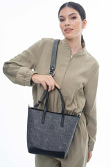 Benetton Omuz Çantası Gri