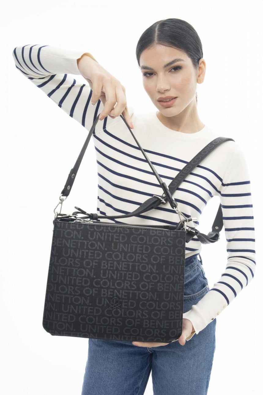 Benetton Omuz Çantası Siyah