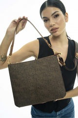 Benetton Omuz Çantası Kahve