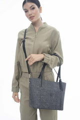 Benetton Omuz Çantası Gri