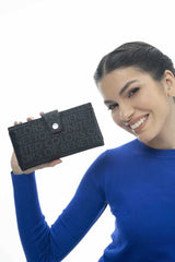 Benetton Logolu Cüzdan Siyah