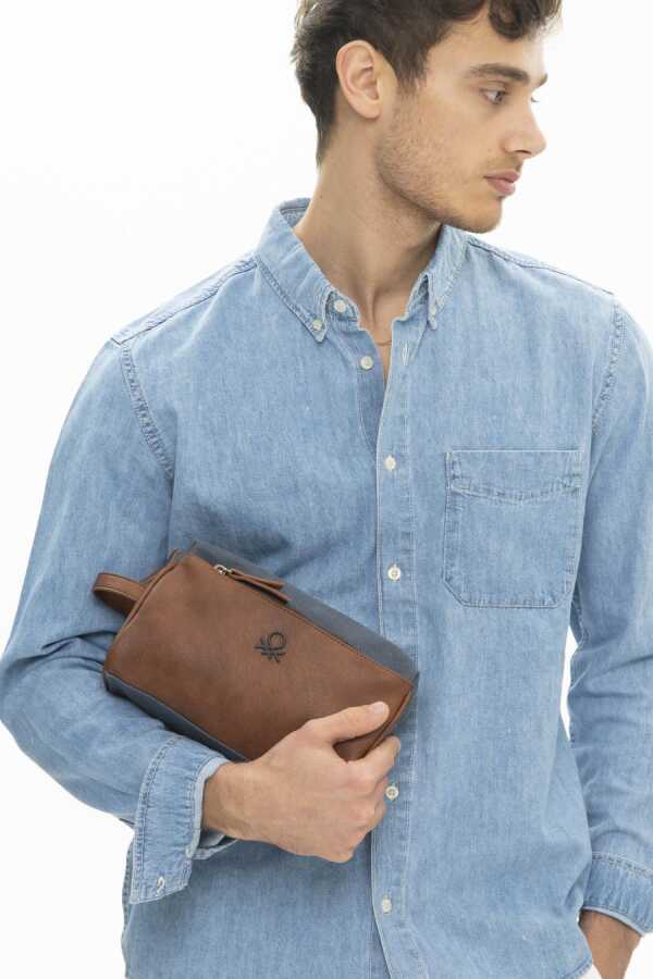 Benetton Portföy El Çantası Kahve