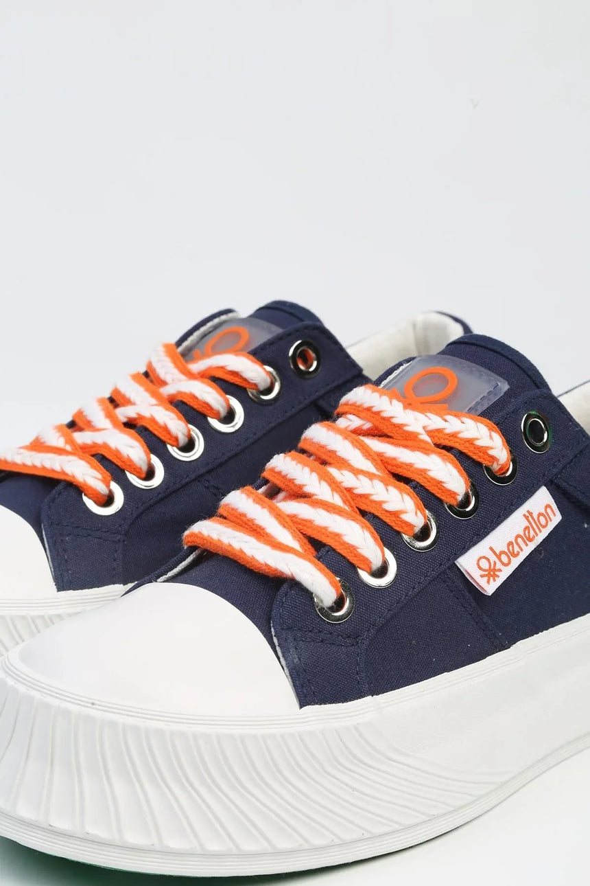 Benetton Bağcıklı Sneakers Lacivert