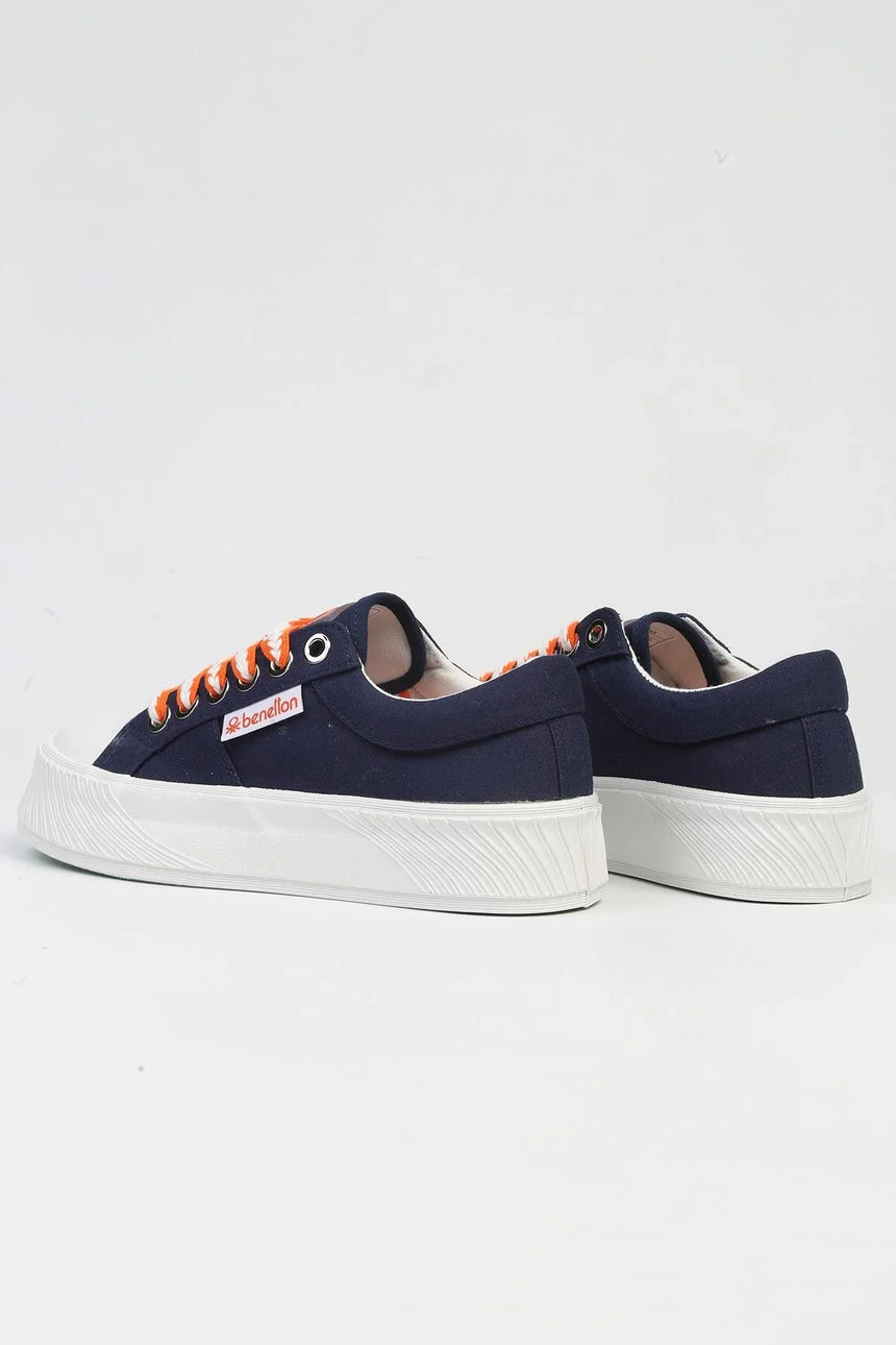 Benetton Bağcıklı Sneakers Lacivert