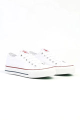 Benetton Bağcıklı Suni Deri Sneakers Beyaz