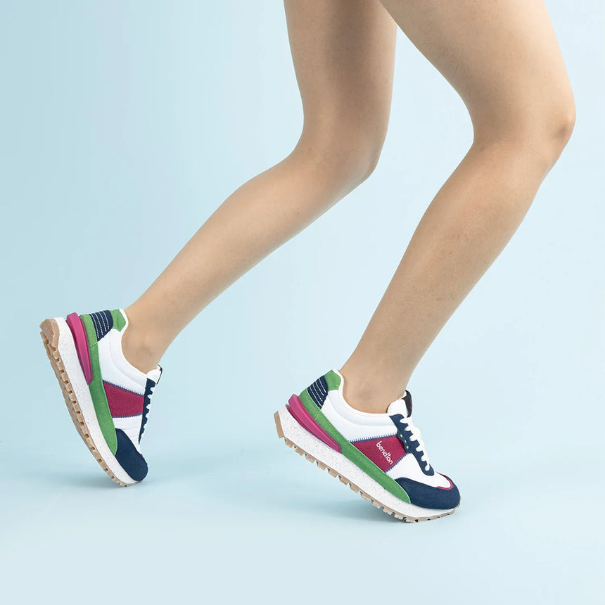 Benetton Kadın Sneaker Lacivert - Fuşya