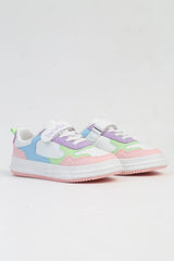 Benetton Çocuk Sneakers Beyaz - Pudra