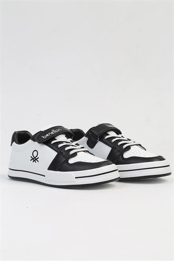 Benetton Çocuk Sneakers Beyaz - Siyah