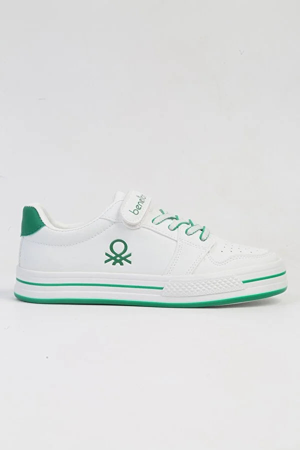 Benetton Çocuk Sneakers Beyaz - Yeşil