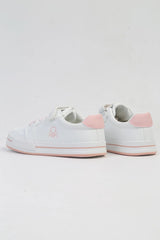 Benetton Logolu Çocuk Sneakers Beyaz - Pudra