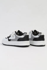 Benetton Desenli Çocuk Sneakers Beyaz - Siyah