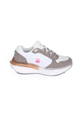 Benetton Kadın Sneakers Beyaz - Gri
