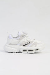 Benetton Taban Detaylı Çocuk Sneakers Beyaz