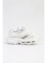 Benetton Taban Detaylı Çocuk Sneakers Beyaz