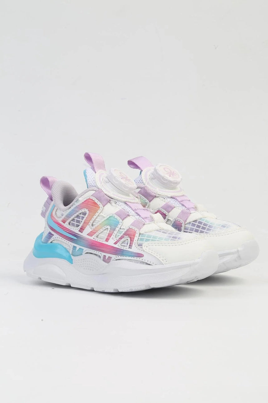 Benetton Renkli Çocuk Sneakers Beyaz