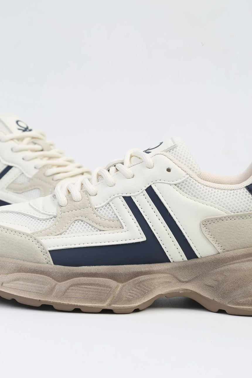 Benetton Kadın Sneakers Bej