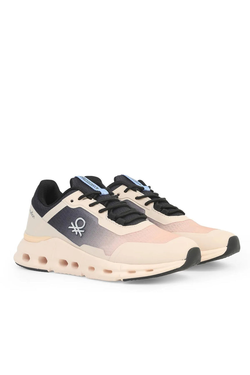 Benetton Logolu Sneaker Pudra