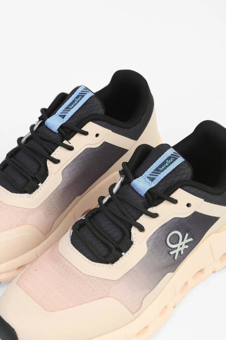 Benetton Logolu Sneaker Pudra