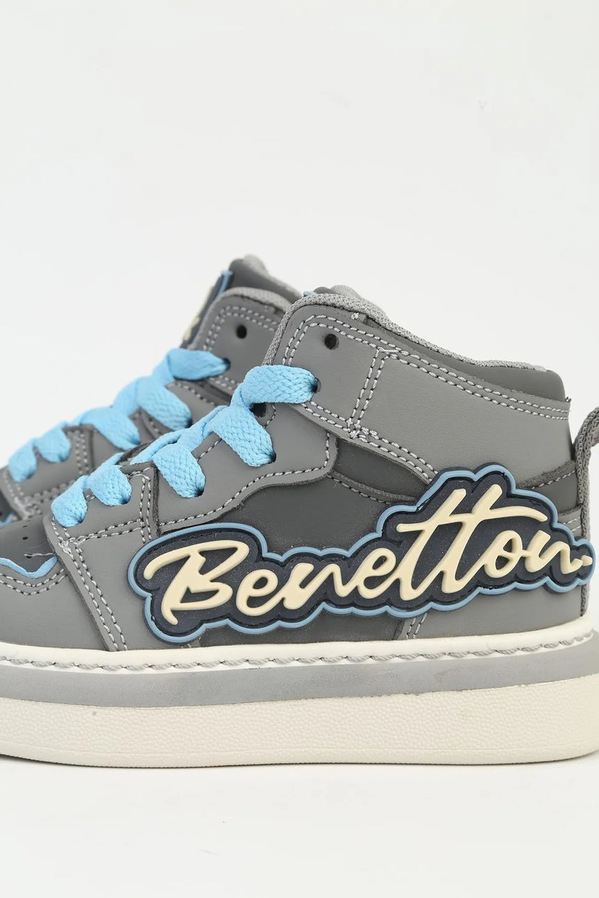 Benetton Logolu Sneaker Gri