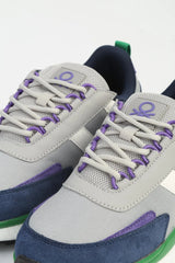 Benetton Logo Detaylı Bağcıklı Sneaker Gri