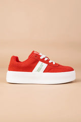 Benetton Kalın Tabanlı Sneaker Kırmızı - Bej