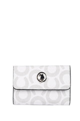 Us Polo Assn Desenli Cüzdan Beyaz Gri