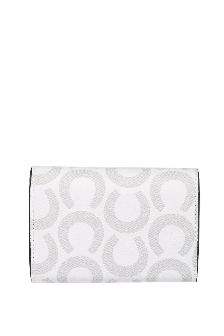 Us Polo Assn Desenli Cüzdan Beyaz Gri