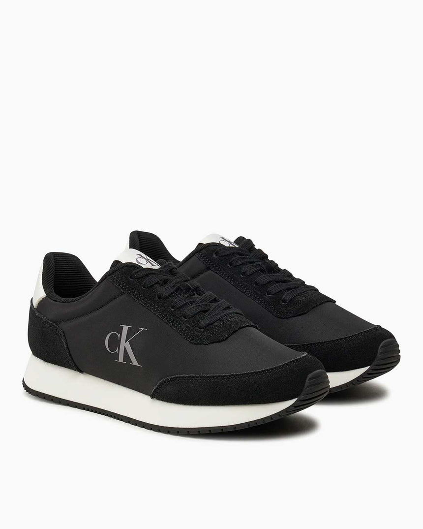 Calvin Klein Jeans Runner Lace Up Sneaker Black/Bright White